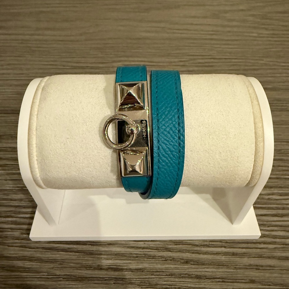 Hermes Rivale Bleu Paon/Siler